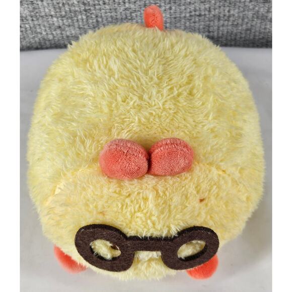 MINISO UNISEX ORANGE FRIED SHRIMP LYING PLUSH TOY - 5.9" - Picture 2 of 5